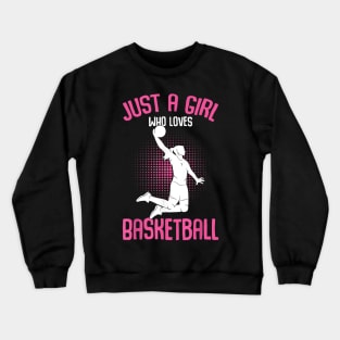 Basketball Girl Women Crewneck Sweatshirt